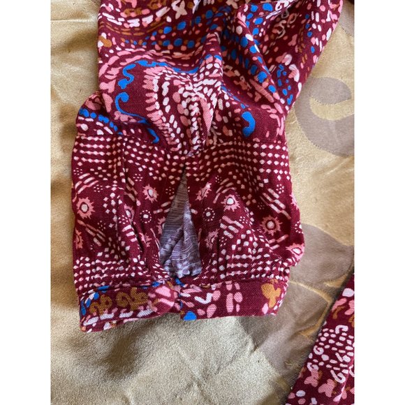 Knox Rose Tunic Blouse Large Multicolor Paisley Boho Peasant Long Sleeve NWT - Picture 7 of 9